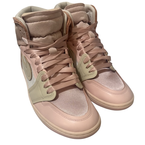 Jordan 1 High Method of Make Pink Oxford/Legend Lt Brown/Atmosphere Women Sz 12 - Picture 1 of 7